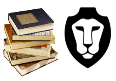books-lion